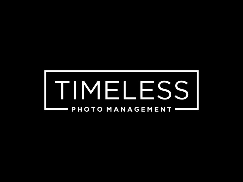 "Timeless Photo Mgmt" or "Timeless Photo Management" logo design by vania