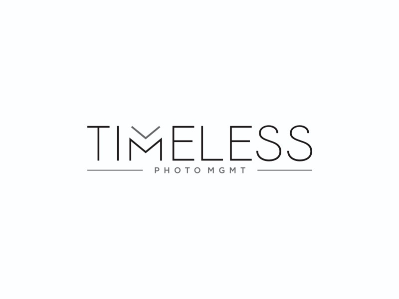 "Timeless Photo Mgmt" or "Timeless Photo Management" logo design by SPECIAL