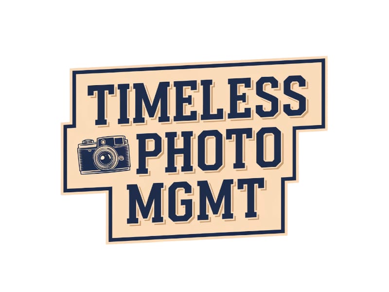 "Timeless Photo Mgmt" or "Timeless Photo Management" logo design by salim