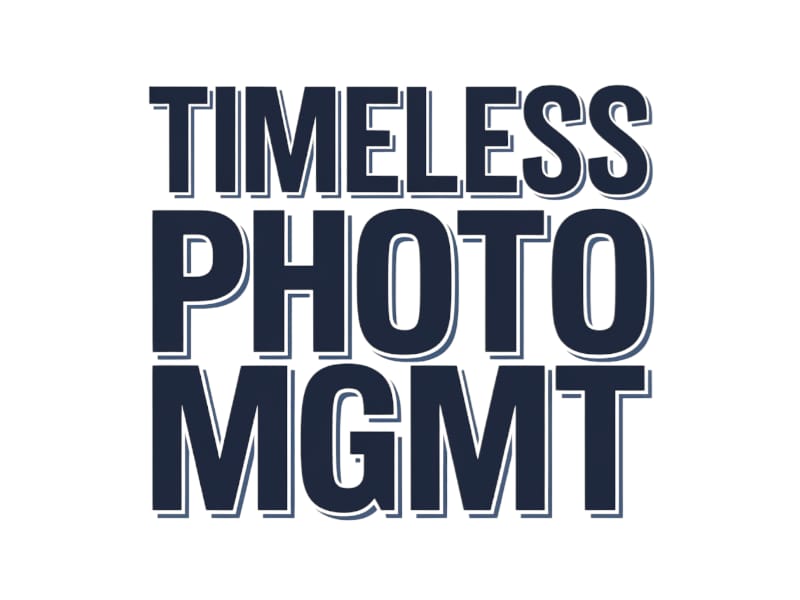 "Timeless Photo Mgmt" or "Timeless Photo Management" logo design by salim