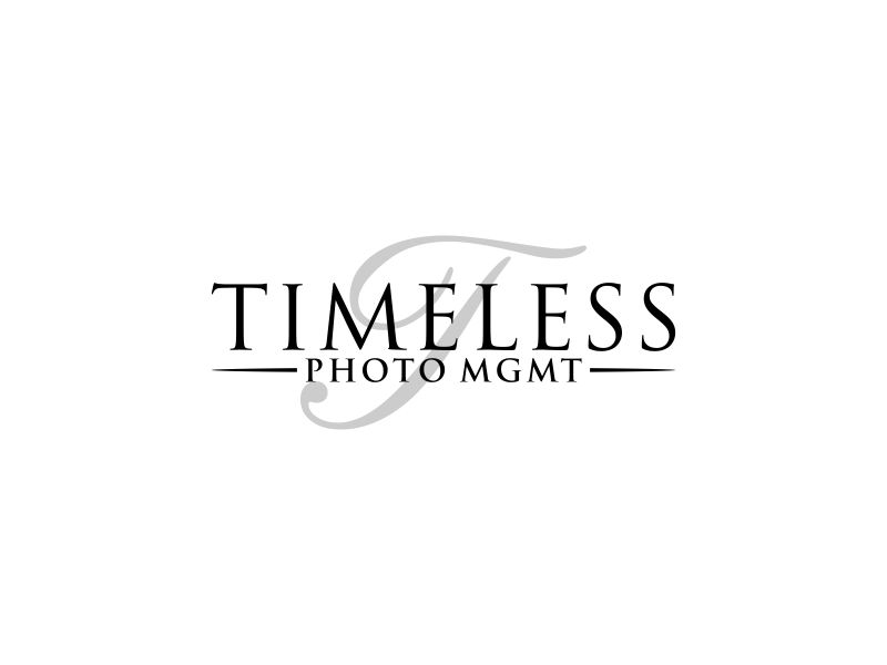 "Timeless Photo Mgmt" or "Timeless Photo Management" logo design by Snapp