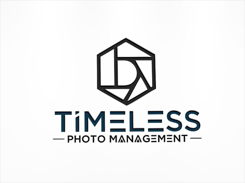 "Timeless Photo Mgmt" or "Timeless Photo Management" logo design by XenaArt