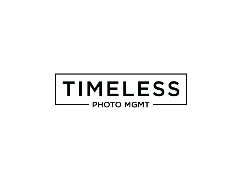 "Timeless Photo Mgmt" or "Timeless Photo Management" logo design by azic studio