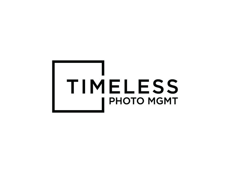 "Timeless Photo Mgmt" or "Timeless Photo Management" logo design by azic studio