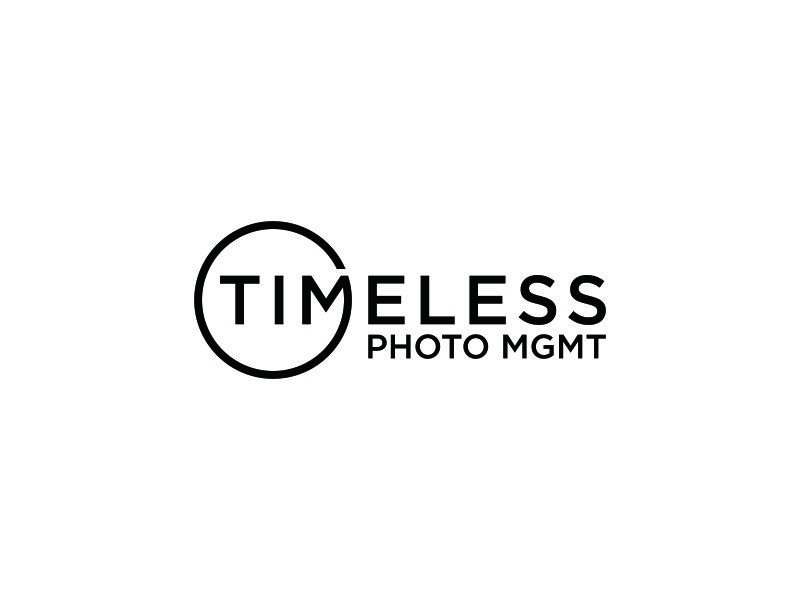 "Timeless Photo Mgmt" or "Timeless Photo Management" logo design by azic studio