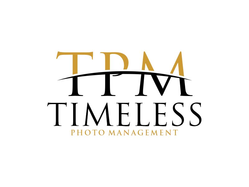 "Timeless Photo Mgmt" or "Timeless Photo Management" logo design by Gwerth