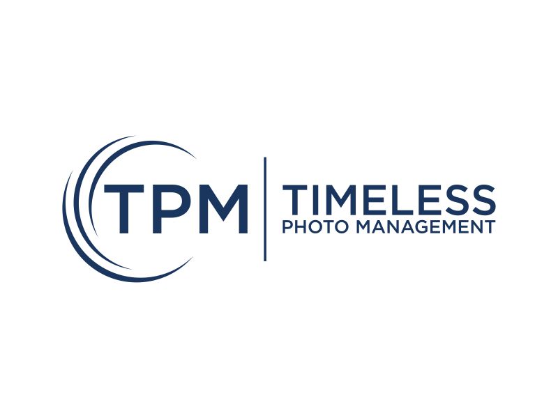 "Timeless Photo Mgmt" or "Timeless Photo Management" logo design by cocote