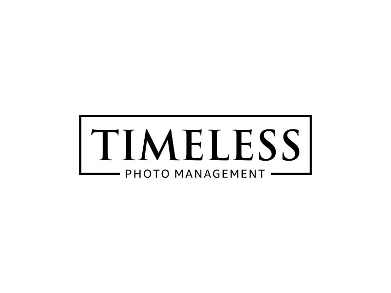 "Timeless Photo Mgmt" or "Timeless Photo Management" logo design by hopee