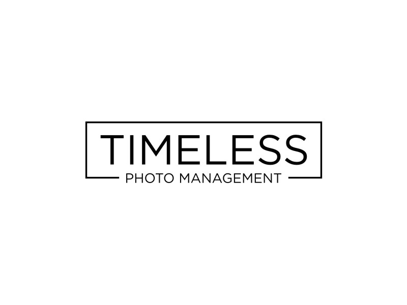 "Timeless Photo Mgmt" or "Timeless Photo Management" logo design by Neng Khusna