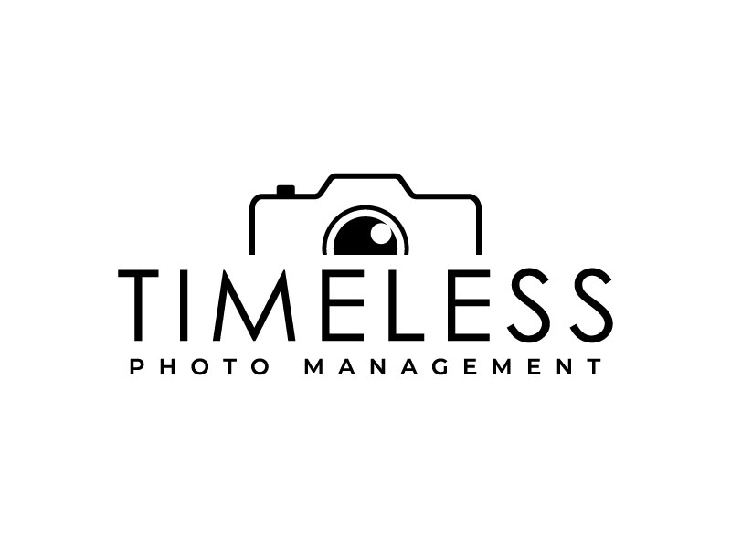 "Timeless Photo Mgmt" or "Timeless Photo Management" logo design by M Fariid