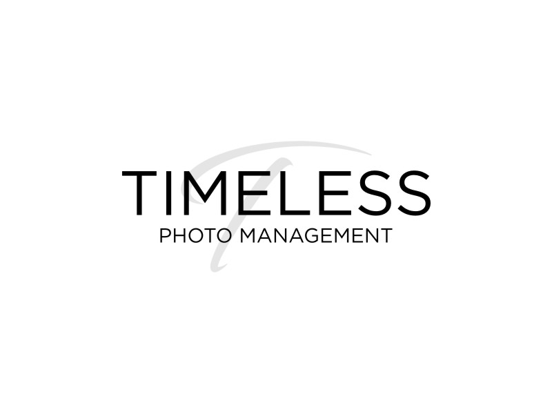 "Timeless Photo Mgmt" or "Timeless Photo Management" logo design by Neng Khusna