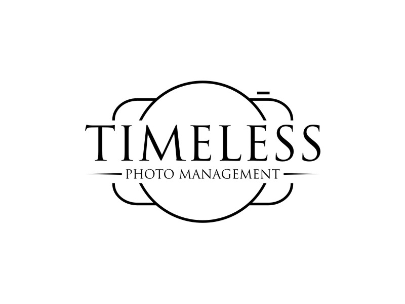 "Timeless Photo Mgmt" or "Timeless Photo Management" logo design by Neng Khusna