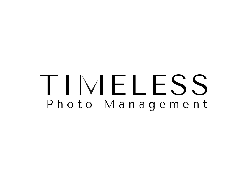 "Timeless Photo Mgmt" or "Timeless Photo Management" logo design by Fernanda S.