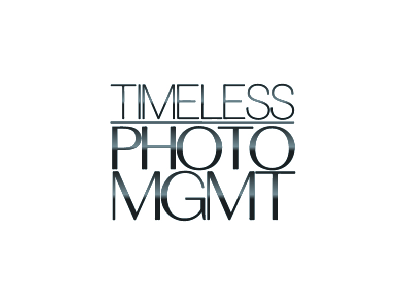 "Timeless Photo Mgmt" or "Timeless Photo Management" logo design by Sami Ur Rab