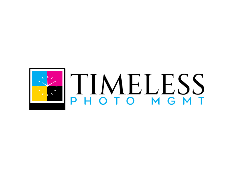 "Timeless Photo Mgmt" or "Timeless Photo Management" logo design by nexgen