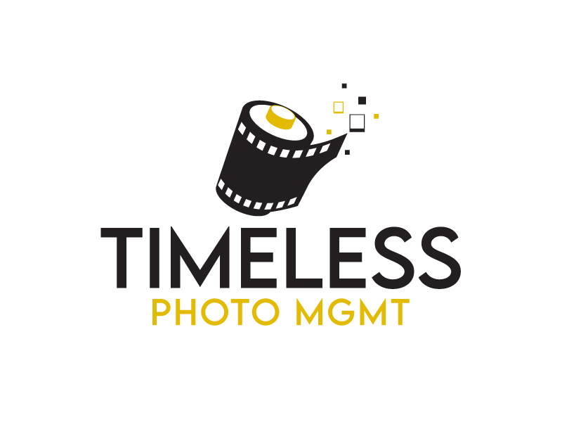 "Timeless Photo Mgmt" or "Timeless Photo Management" logo design by nexgen