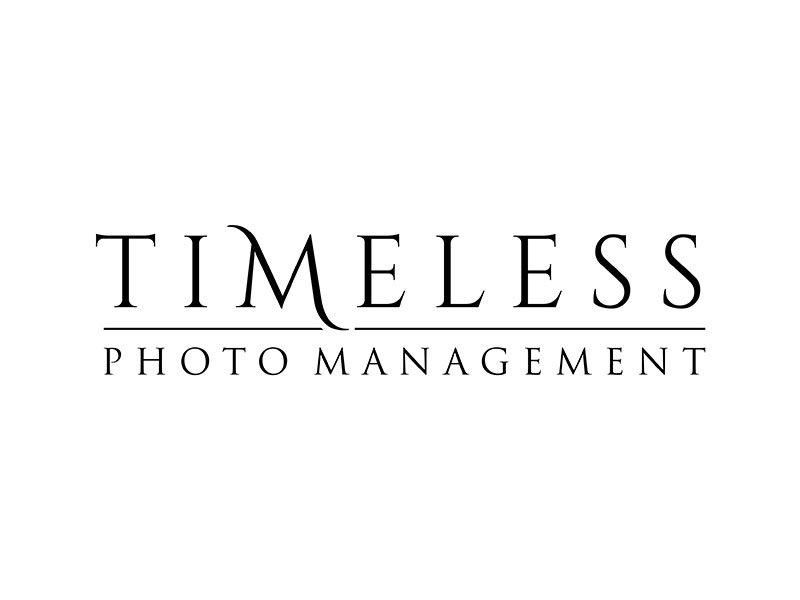 "Timeless Photo Mgmt" or "Timeless Photo Management" logo design by ndaru