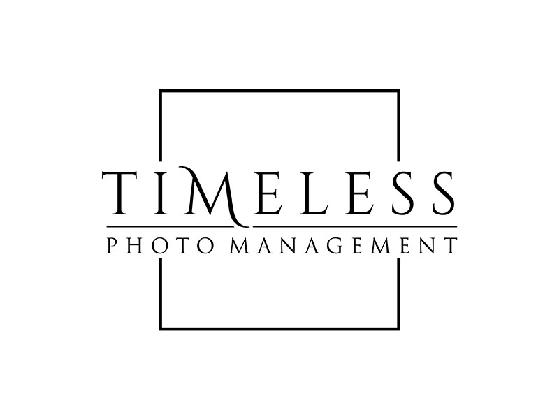 "Timeless Photo Mgmt" or "Timeless Photo Management" logo design by ndaru