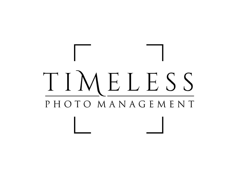 "Timeless Photo Mgmt" or "Timeless Photo Management" logo design by ndaru