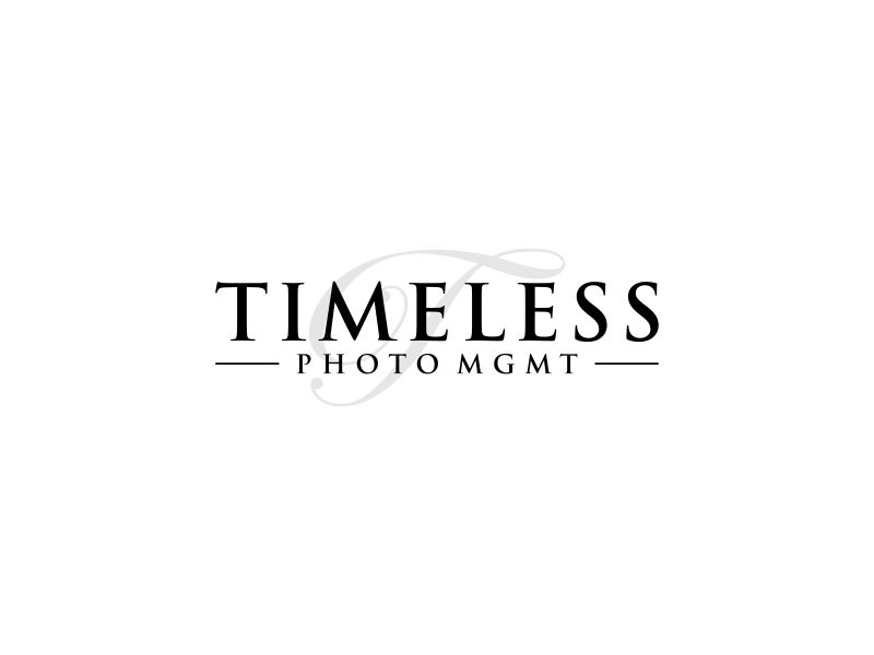 "Timeless Photo Mgmt" or "Timeless Photo Management" logo design by glasslogo