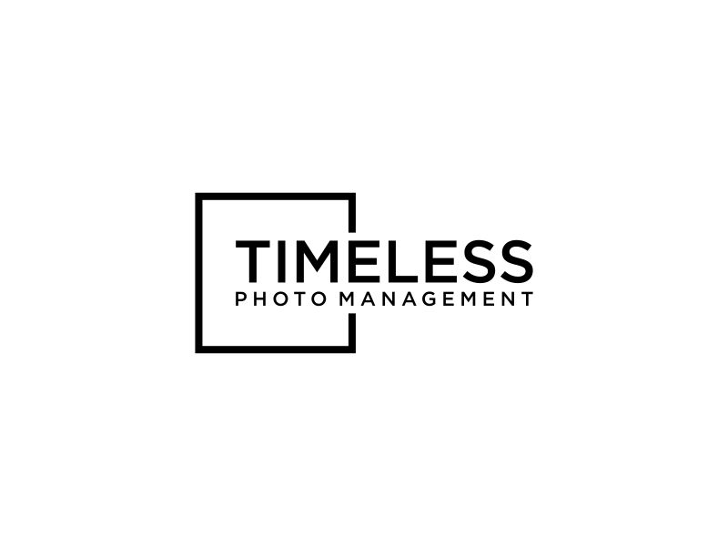 "Timeless Photo Mgmt" or "Timeless Photo Management" logo design by glasslogo