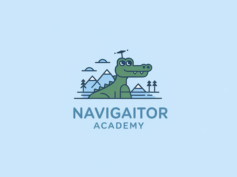 NavigAItor Academy logo design by IamSoya