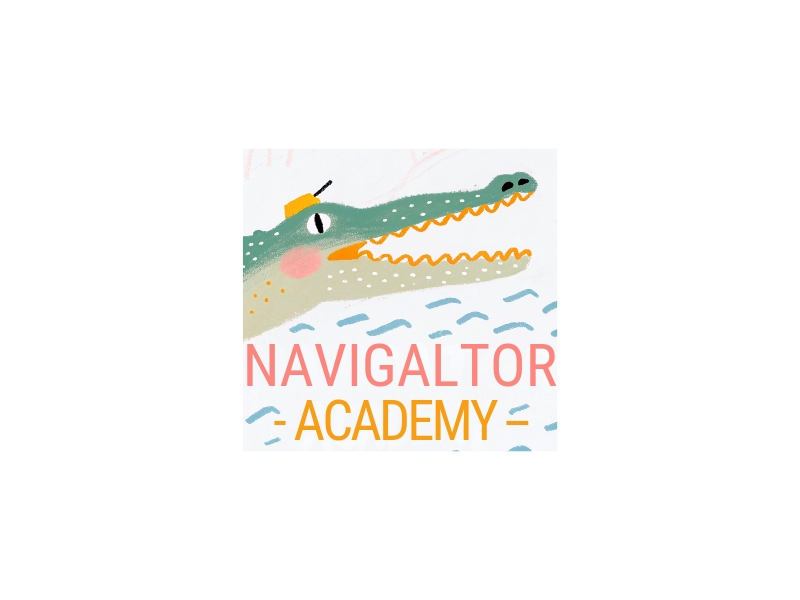 NavigAItor Academy logo design by iffikhan