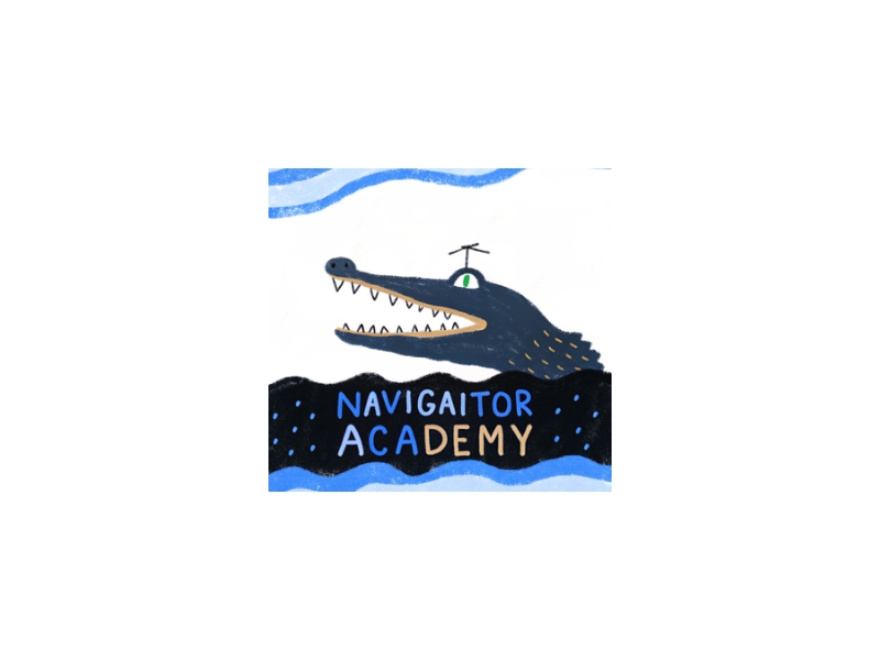 NavigAItor Academy logo design by iffikhan