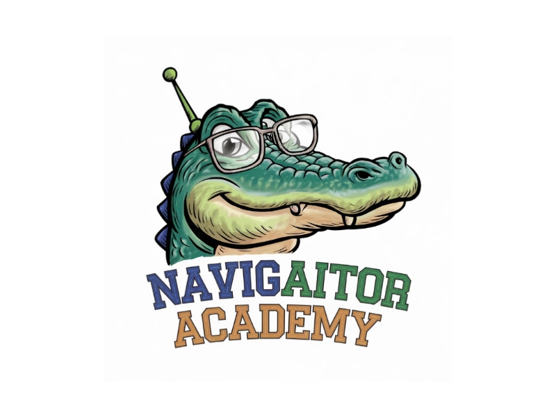 NavigAItor Academy logo design by Charii