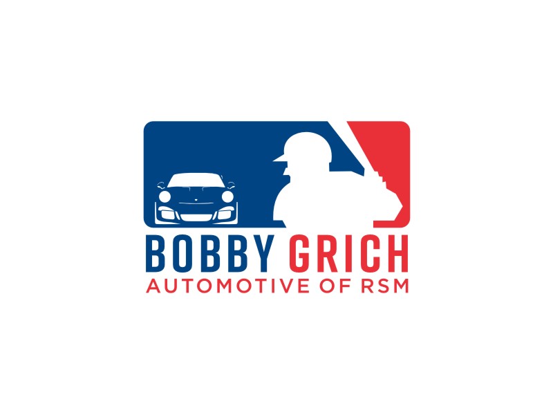 Bobby Grich Automotive of RSM logo design by Artomoro