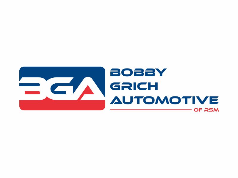 Bobby Grich Automotive of RSM logo design by giphone