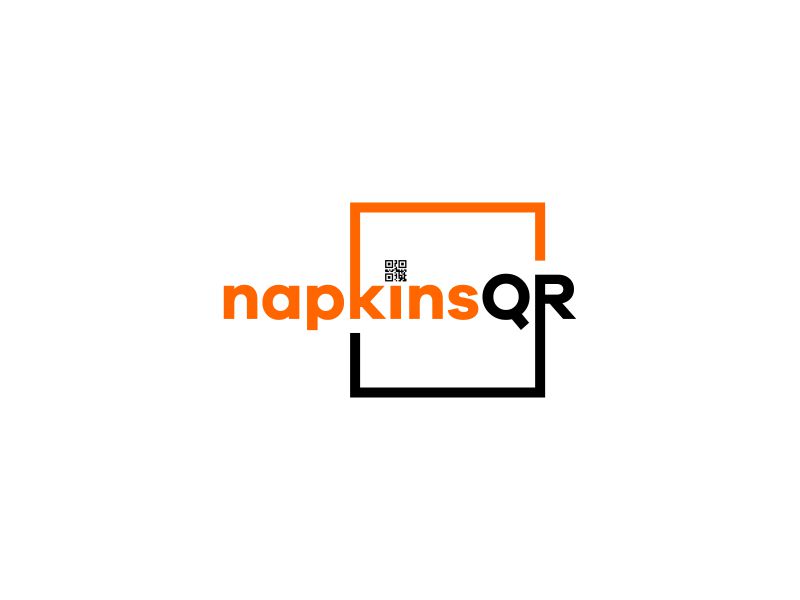 napkinsQR logo design by kaylee