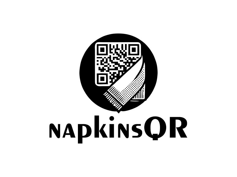 napkinsQR logo design by Gwerth