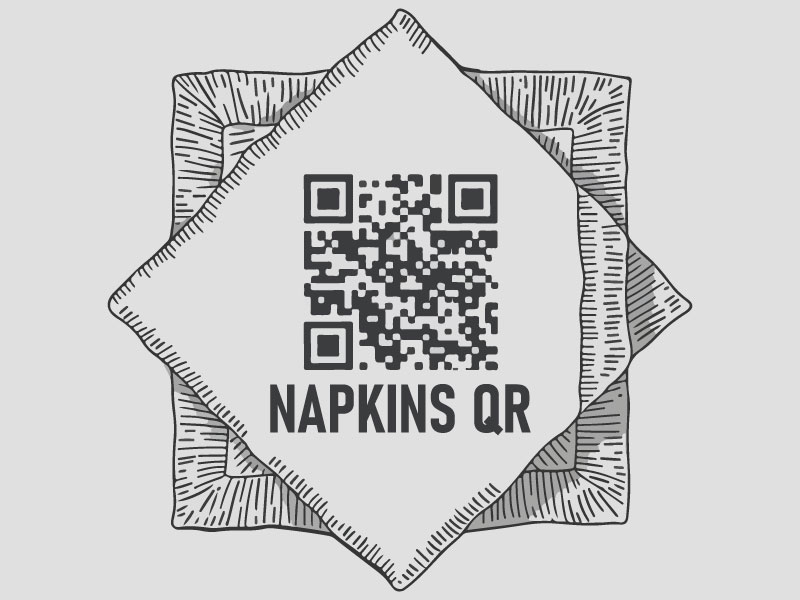 napkinsQR logo design by Crushboysourav