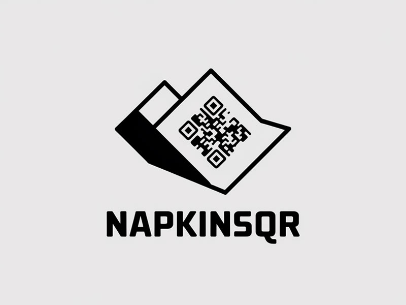 napkinsQR logo design by jandu