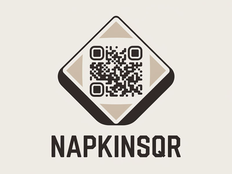 napkinsQR logo design by jandu