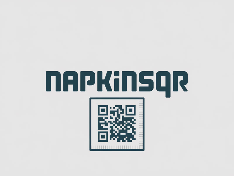 napkinsQR logo design by navneet