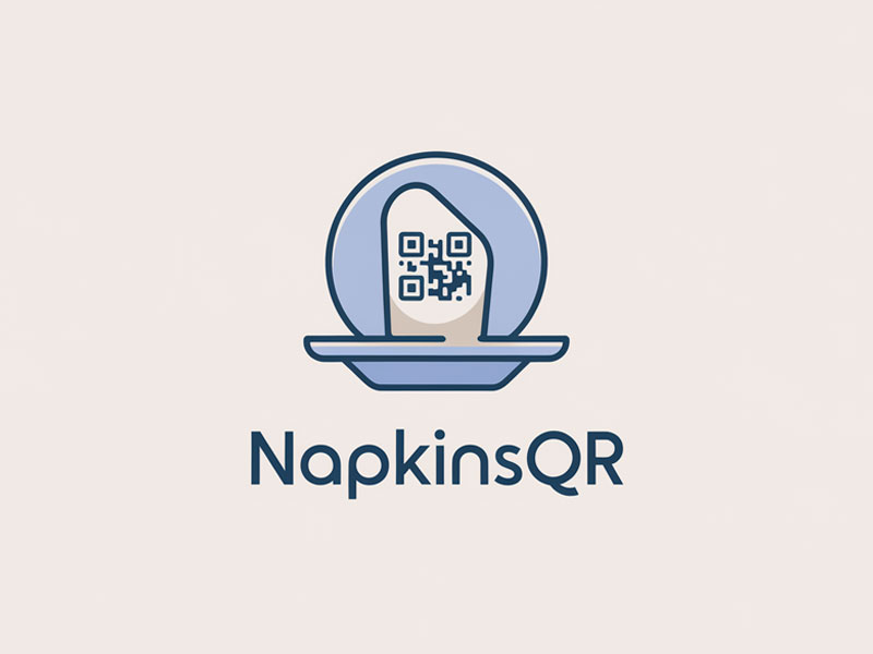 napkinsQR logo design by navneet