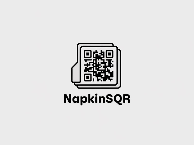 napkinsQR logo design by navneet