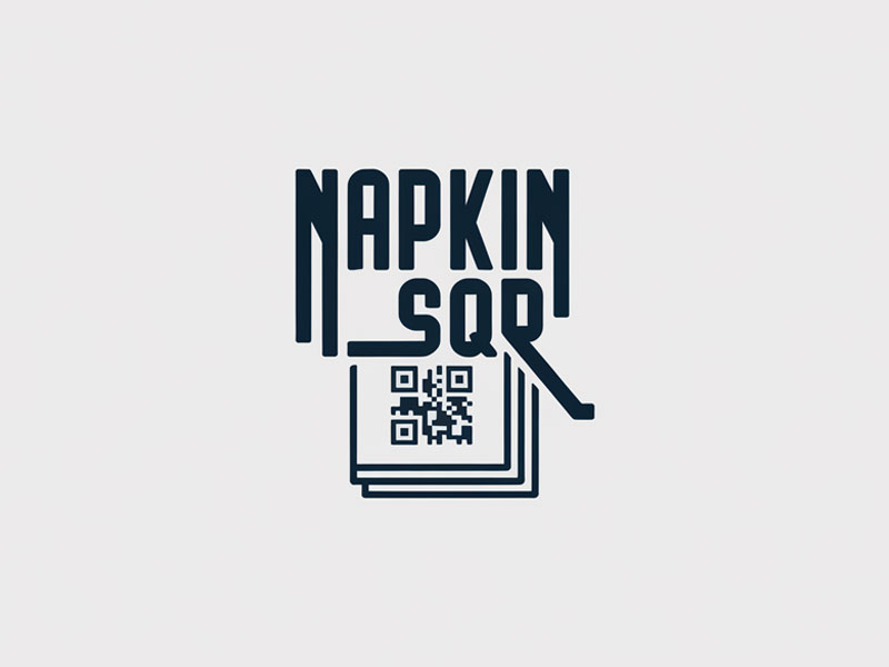 napkinsQR logo design by navneet