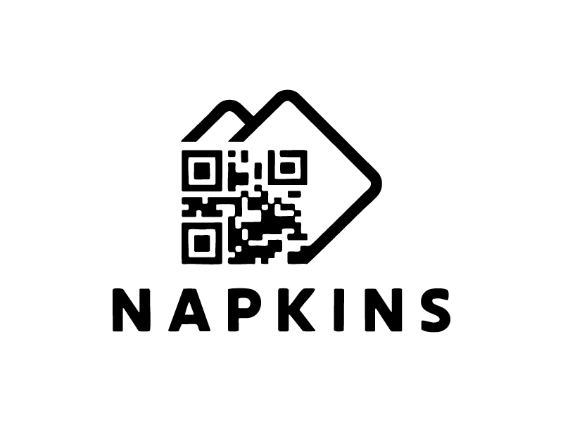 napkinsQR logo design by BrightARTS