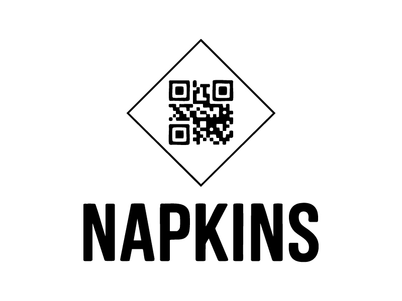 napkinsQR logo design by BrightARTS