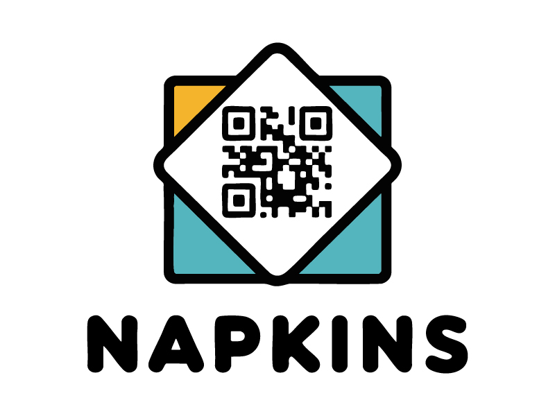 napkinsQR logo design by BrightARTS