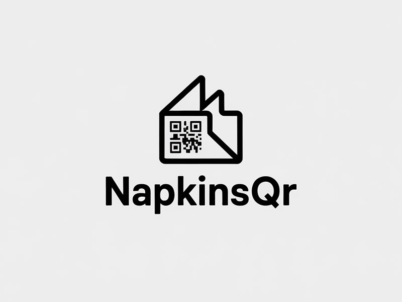 napkinsQR logo design by IamSoya