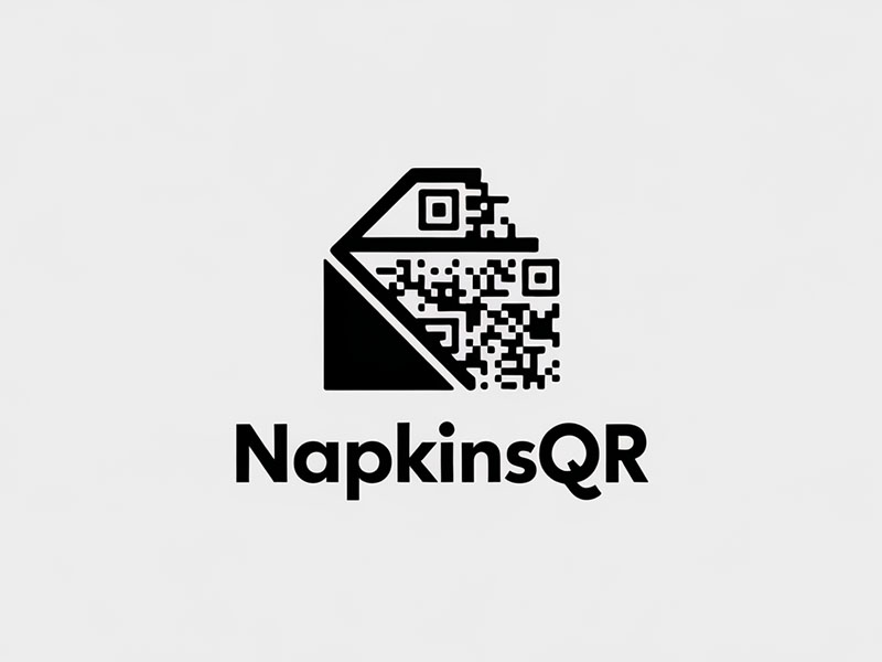 napkinsQR logo design by IamSoya