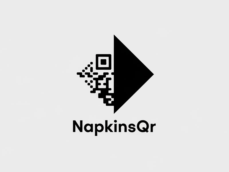 napkinsQR logo design by IamSoya