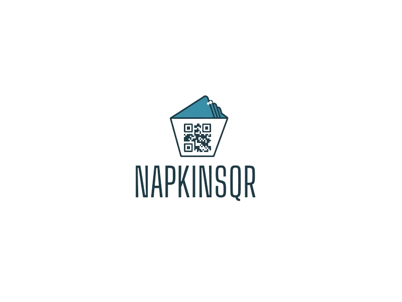 napkinsQR logo design by iffikhan