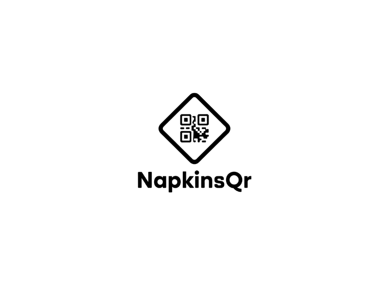 napkinsQR logo design by iffikhan