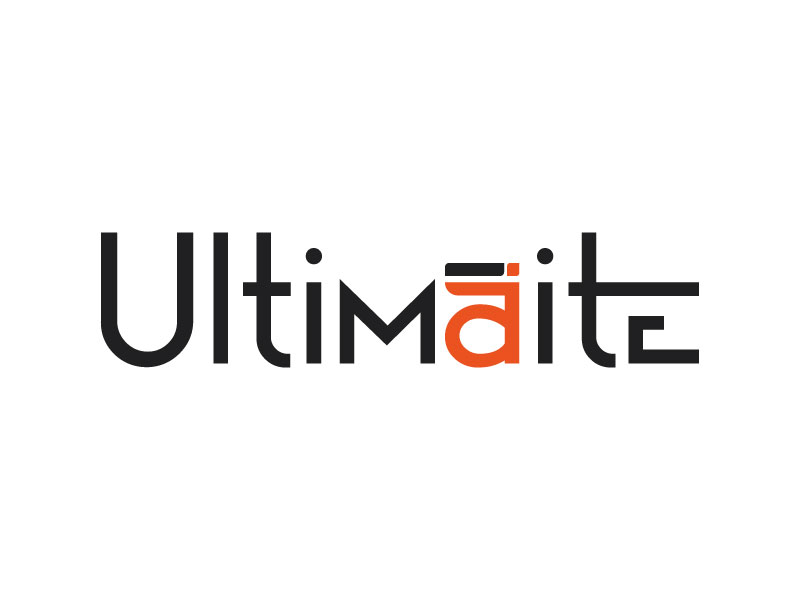 I would like a logo for the word "Ultimaite" logo design by Rahul Biswas