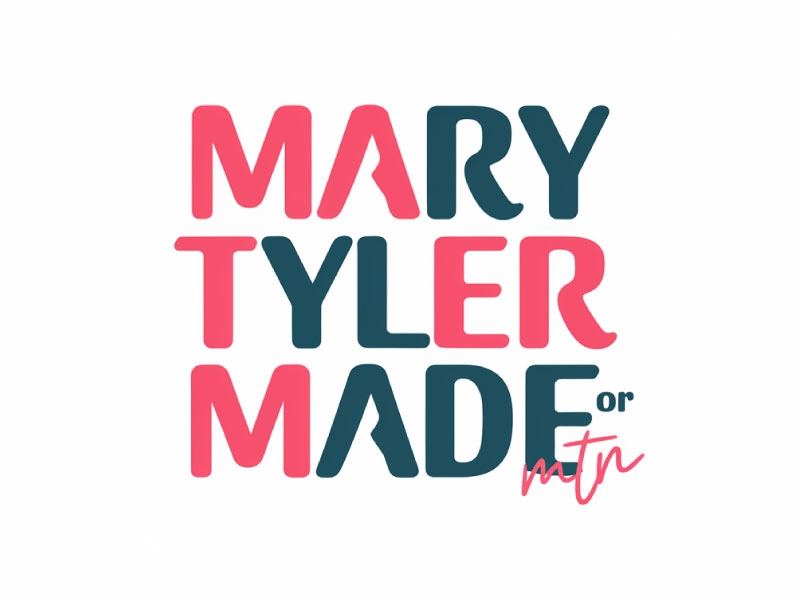 Mary Tyler Made or MTM (open to full name or just letters) logo design by King